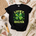 Lucky Quilter Shamrock St Patricks Day T-Shirt