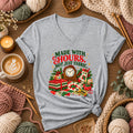 Made With Hours Not Just Fabric Christmas Quilting Women's V-Neck