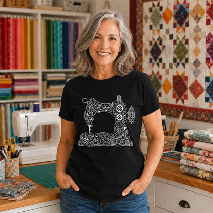 Mandala Sewing Machine T-shirt