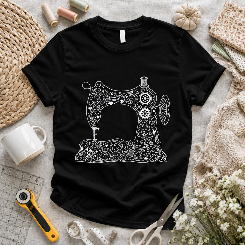Mandala Sewing Machine T-shirt