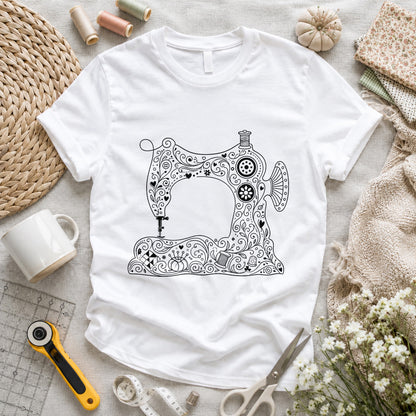 Mandala Sewing Machine T-shirt