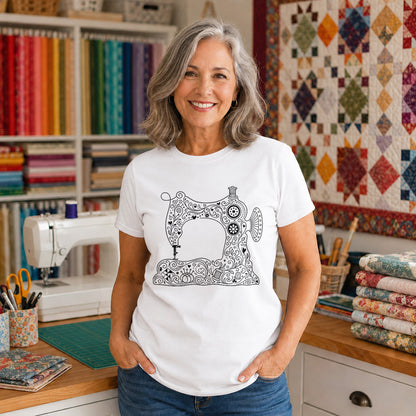 Mandala Sewing Machine T-shirt