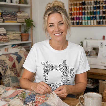 Mandala Sewing Machine T-shirt
