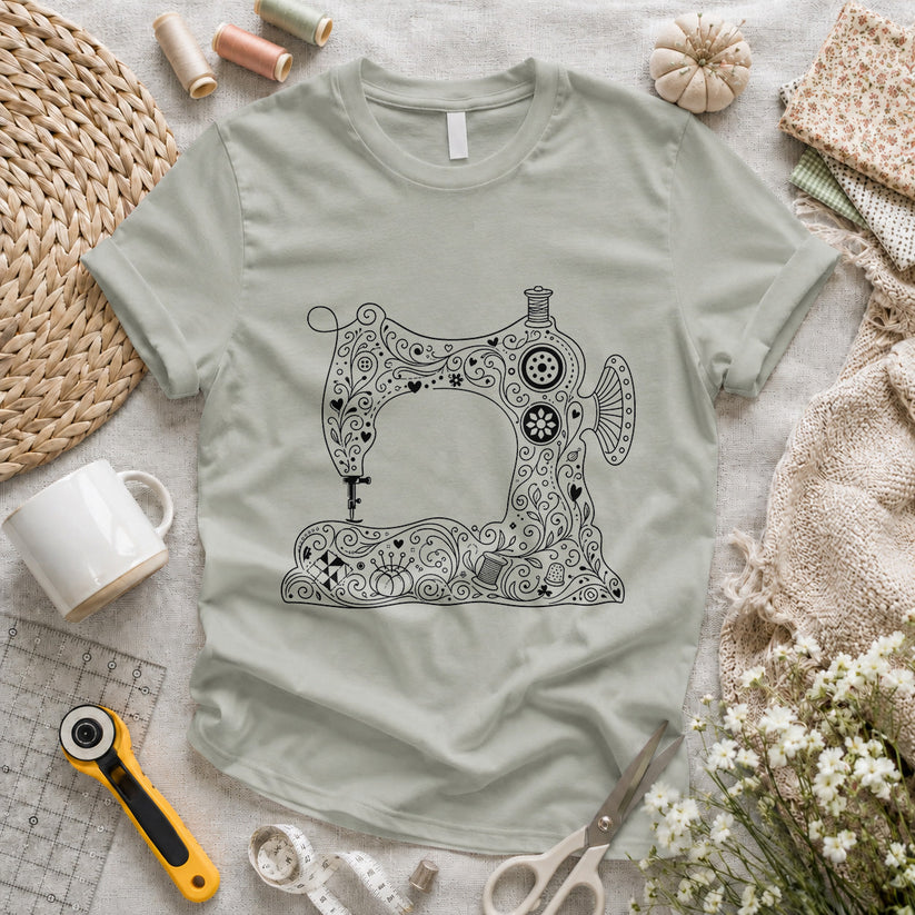 Mandala Sewing Machine T-shirt
