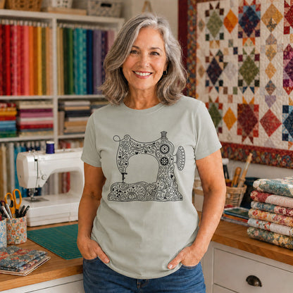 Mandala Sewing Machine T-shirt