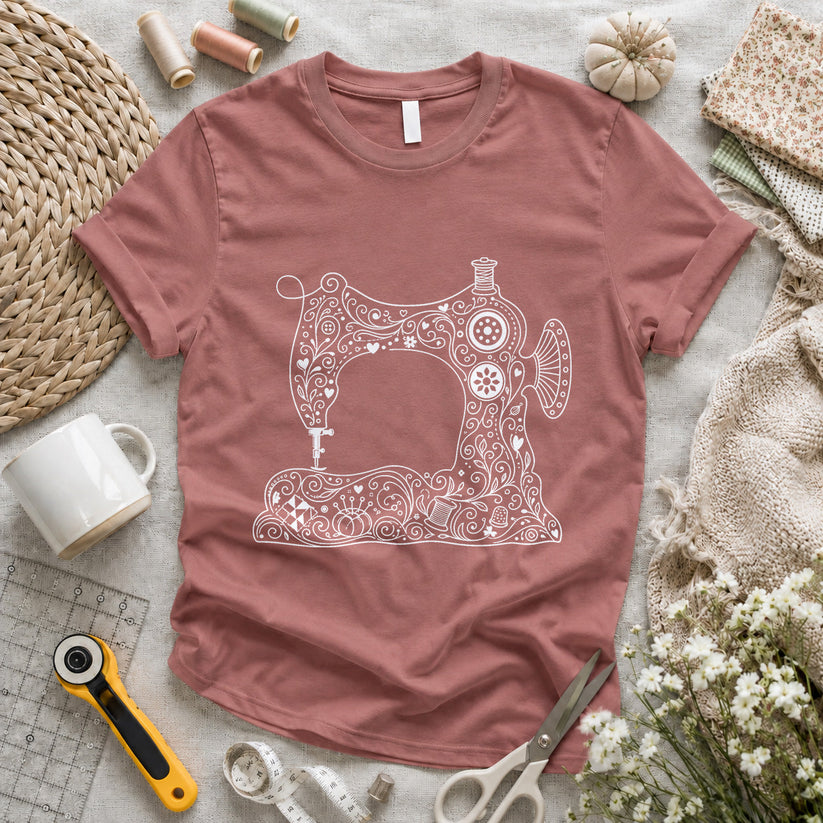 Mandala Sewing Machine T-shirt