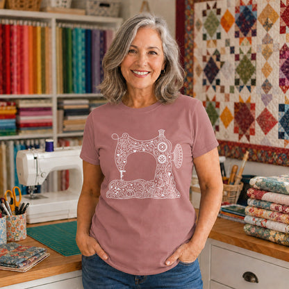 Mandala Sewing Machine T-shirt