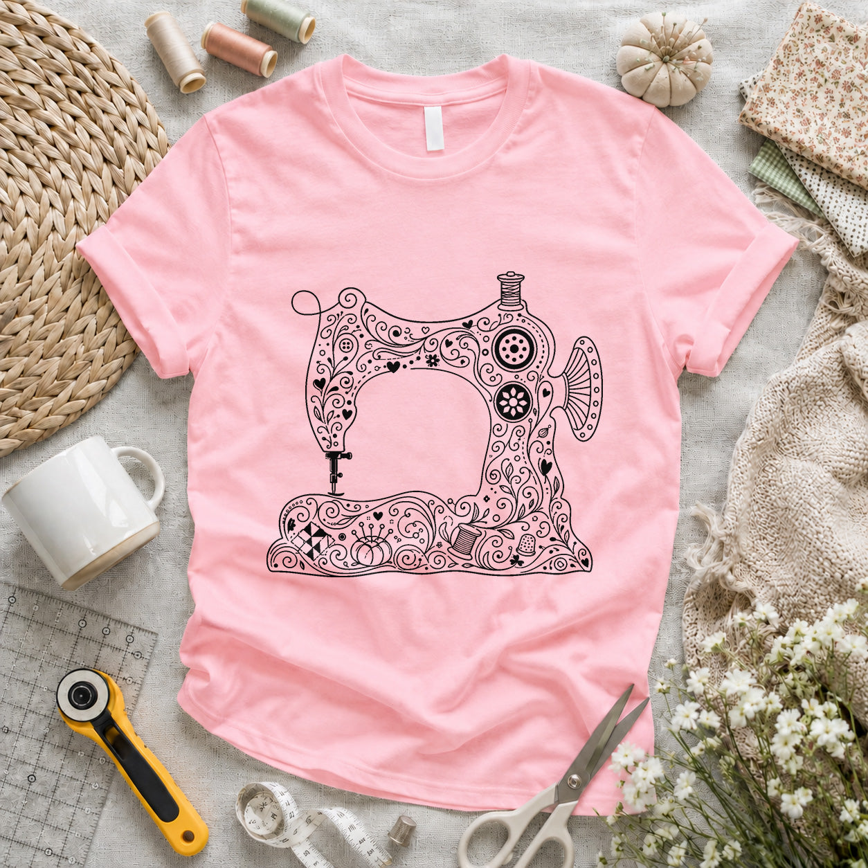 Mandala Sewing Machine T-shirt