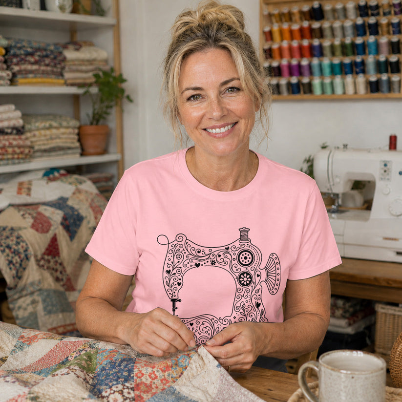 Mandala Sewing Machine T-shirt
