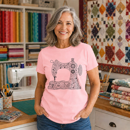 Mandala Sewing Machine T-shirt
