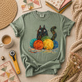Meow Cat With Yarn Balls T-Shirt