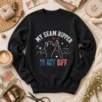My Seam Ripper Is My BFF Long Sleeve - Black