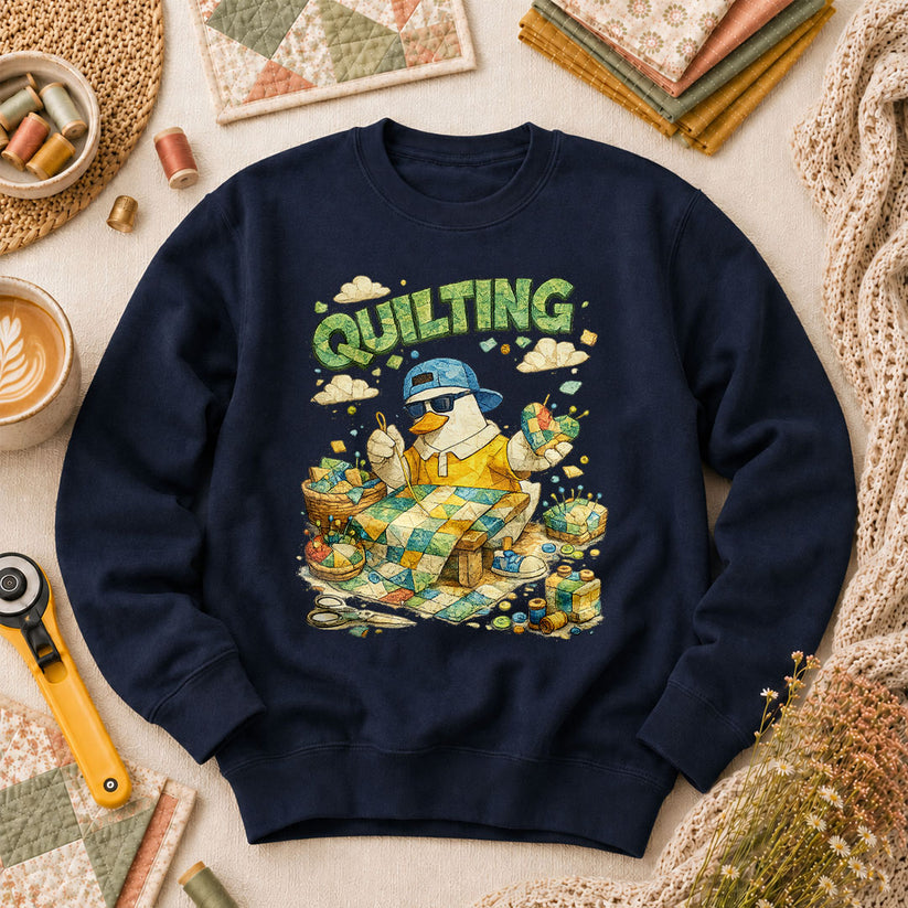 New Mood Quilting Long Sleeve - Navy