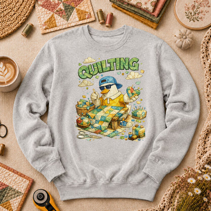 New Mood Quilting Long Sleeve - Sport Grey