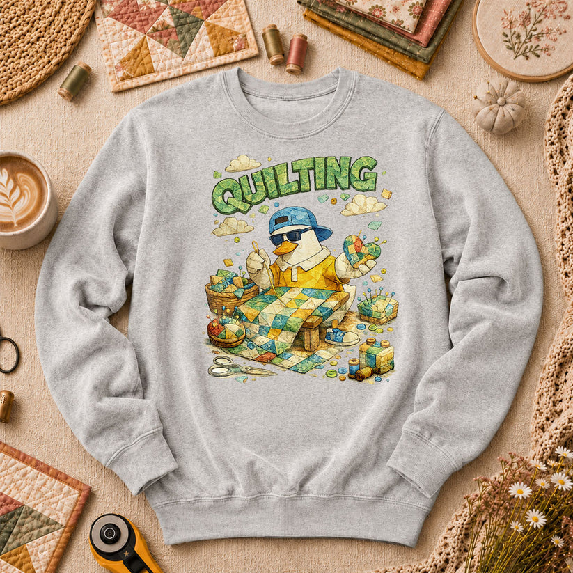 New Mood Quilting Long Sleeve - Sport Grey