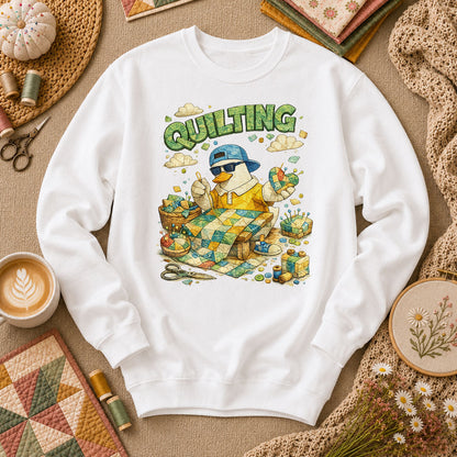 New Mood Quilting Long Sleeve - White