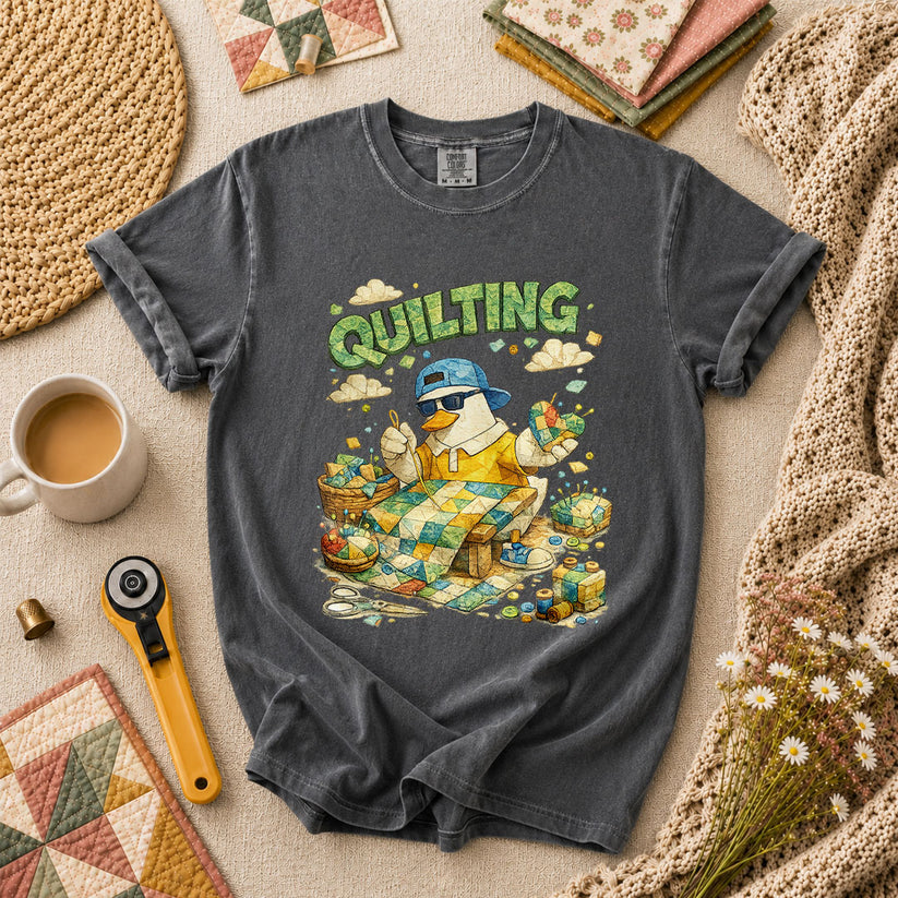 New Mood Quilting T-Shirt - Grey