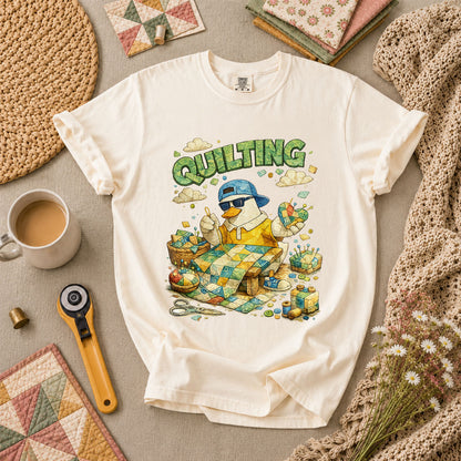 New Mood Quilting T-Shirt - Ivory