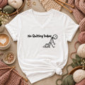 No Quilting Today Stick Figure Women's V-Neck