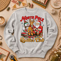 North Pole Quilter Club Santa Reindeer Snowman Long Sleeve