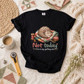 Not Today Im In My Quilting Era Sleeping Cat T-Shirt