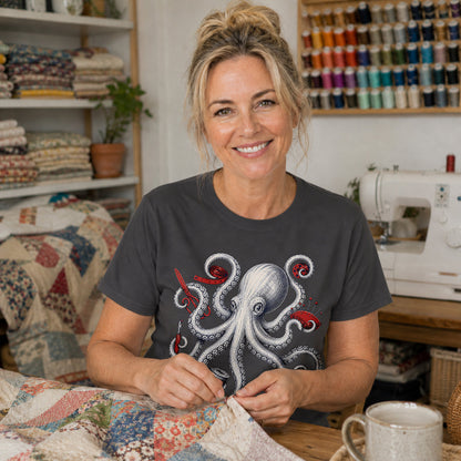 Octopus Quilter Elegant T-shirt