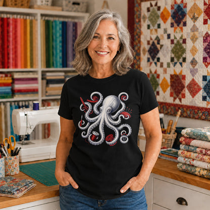 Octopus Quilter Elegant T-shirt
