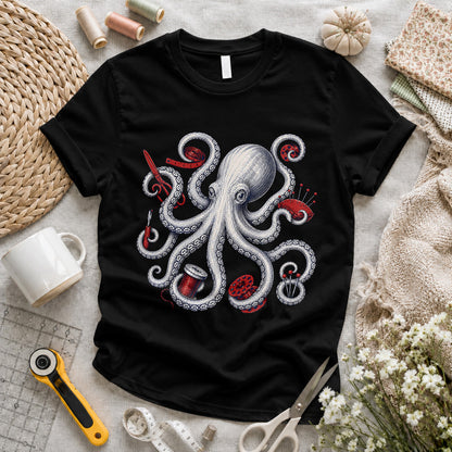 Octopus Quilter Elegant T-shirt