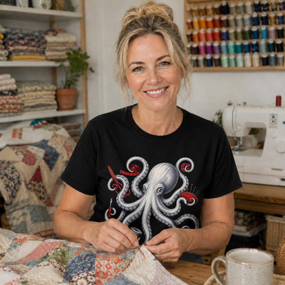 Octopus Quilter Elegant T-shirt