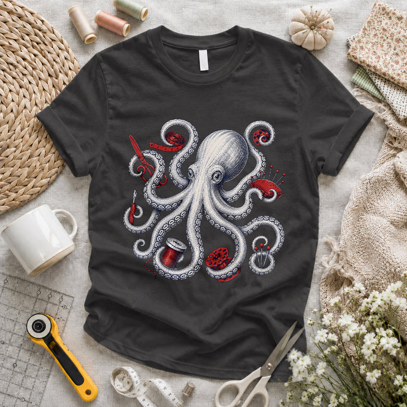 Octopus Quilter Elegant T-shirt