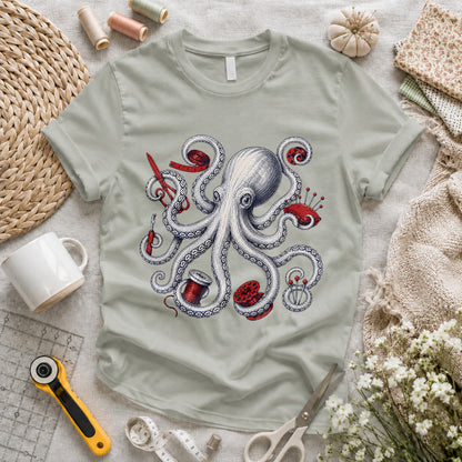 Octopus Quilter Elegant T-shirt
