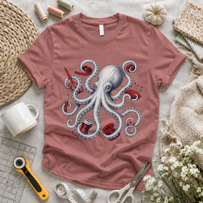 Octopus Quilter Elegant T-shirt