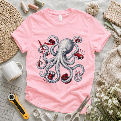 Octopus Quilter Elegant T-shirt