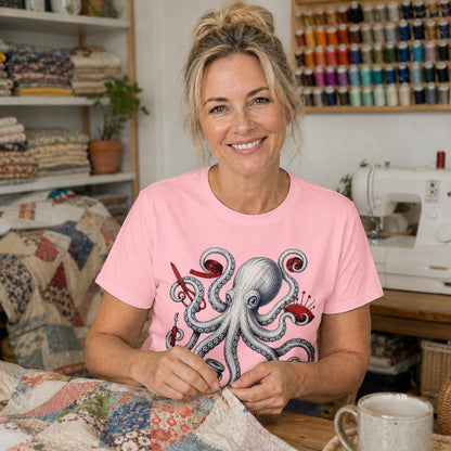 Octopus Quilter Elegant T-shirt