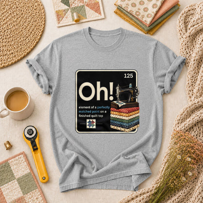 Oh Element Of A Perfectly Matched Point Quilter Periodic T-Shirt - Athletic Heather