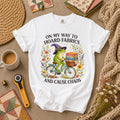 On My Way To Hoard Fabrics And Cause Chaos Frog T-Shirt