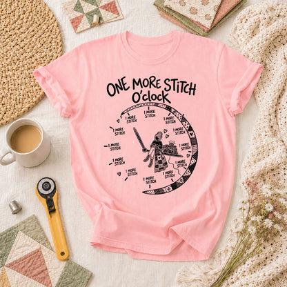 One More Stitch O'clock Warrior T-Shirt - Pink