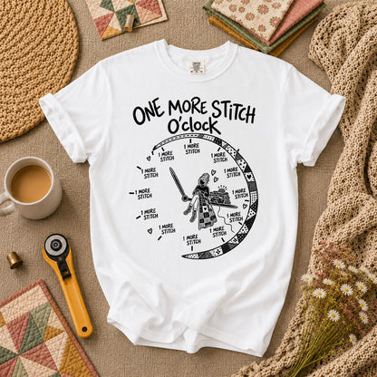 One More Stitch O'clock Warrior T-Shirt - White