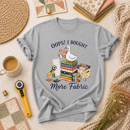 Oops I Bought More Fabric Duck T-Shirt - Athletic Heather