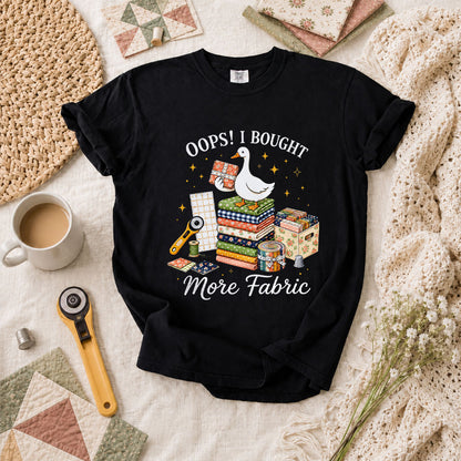 Oops I Bought More Fabric Duck T-Shirt - Black