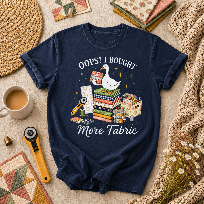 Oops I Bought More Fabric Duck T-Shirt - Navy