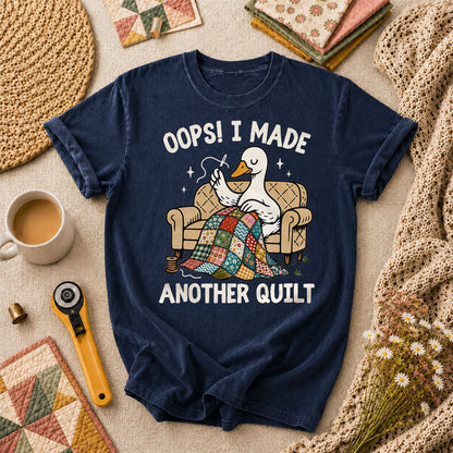 Oops I Made Another Quilt Funny T-Shirt - Navy