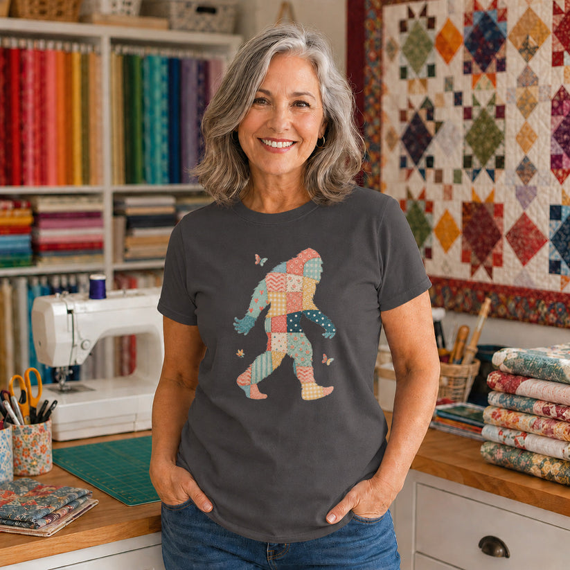 Patchwork Bigfoot T-shirt