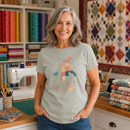 Patchwork Bigfoot T-shirt
