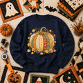 Patchwork Fall Pumpkin Long Sleeve