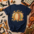 Patchwork Fall Pumpkin T-Shirt