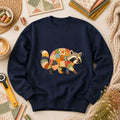 Patchwork Fall Raccoon Long Sleeve