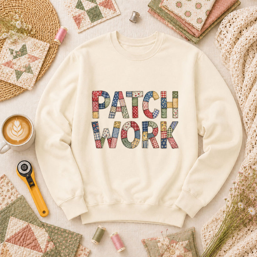 Patchwork Long Sleeve - Natural