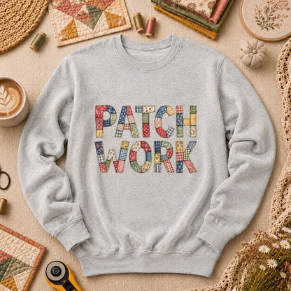 Patchwork Long Sleeve - Sport Grey