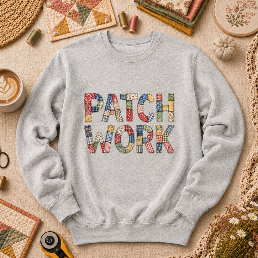 Patchwork Long Sleeve - Sport Grey